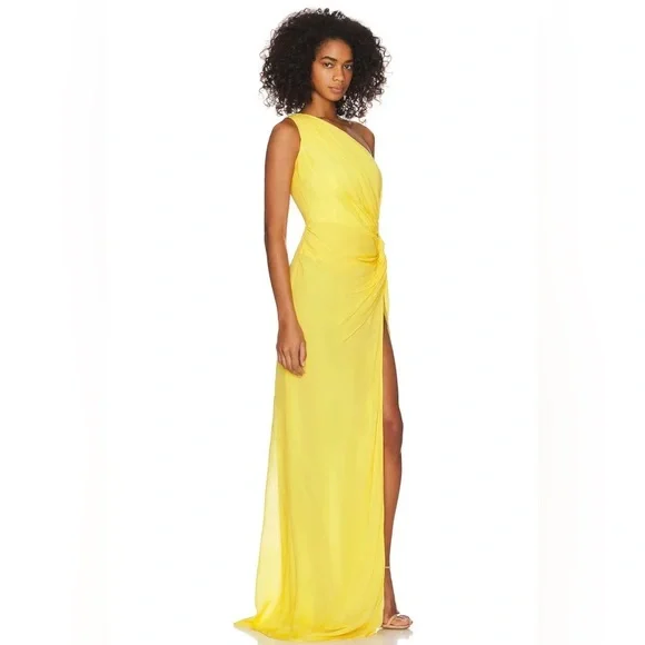 Sau Lee HELENE DRESS IN CANARY Yellow sz 6